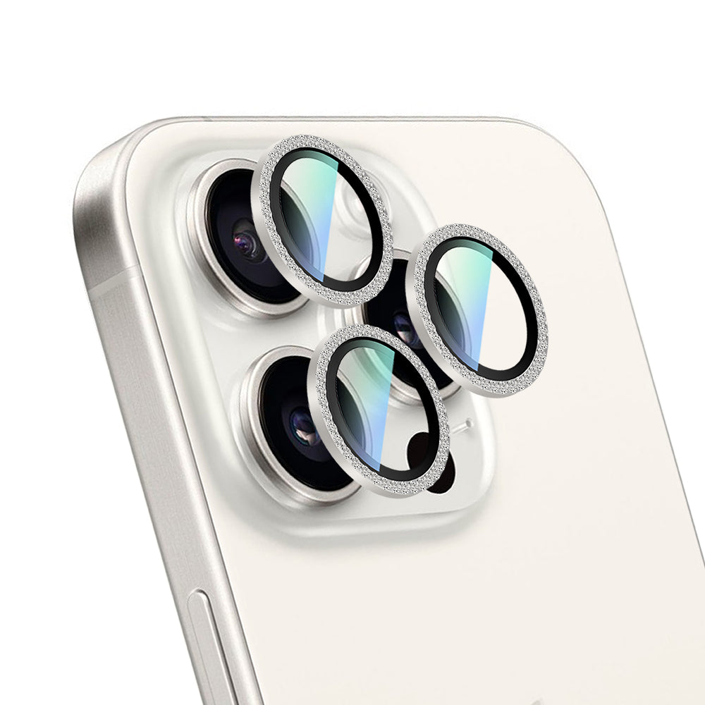 Apple iPhone 16 Pro Max CaseWorld Alloy Sparkling Diamond Serisi Taşlı Lens Koruyucu - Görsel 2