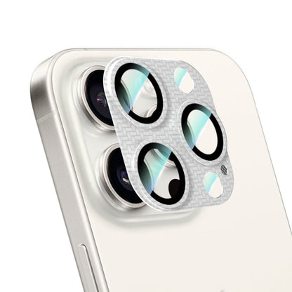 Apple iPhone 16 Pro Max CaseWorld Karbon Fiber Serisi Anti Reflective Ultra Clear Full Kamera Lens Koruyucu - Görsel 2