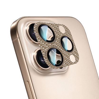 Apple iPhone 16 Pro Max CaseWorld Karbon Fiber Serisi Anti Reflective Ultra Clear Full Kamera Lens Koruyucu - Görsel 3