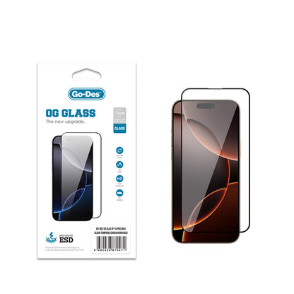 Apple iPhone 16 Pro Max Go Des OG Glass Antistatik Temperli Cam Ekran Koruyucu - Görsel 2
