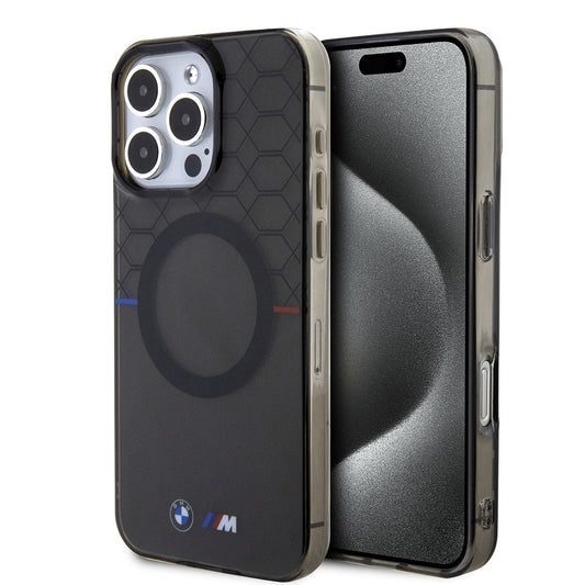 Apple iPhone 16 Pro Max Kılıf BMW Magsafe Şarj Özellikli Transparan M Dizayn Orjinal Lisanslı Kapak