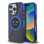 Apple iPhone 16 Pro Max Kılıf BMW Orjinal Lisanslı M-safe Şarj Özellikli M Logolu Üç Renk Çizgili Motorsport Circle Kapak
