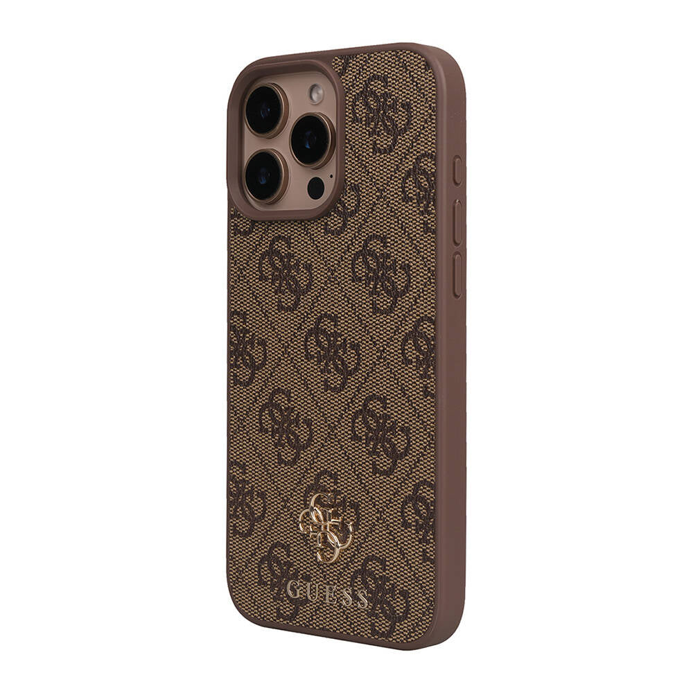 Apple iPhone 16 Pro Max Kılıf Guess Orjinal Lisanslı M-safe Şarj Özellikli Small 4G Classic Kapak - Görsel 3