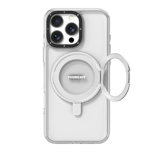 Apple iPhone 16 Pro Max Kılıf M-safe Şarj Özellikli Standlı Aksiyon Butonlu Youngkit Pivot Serisi Kapak