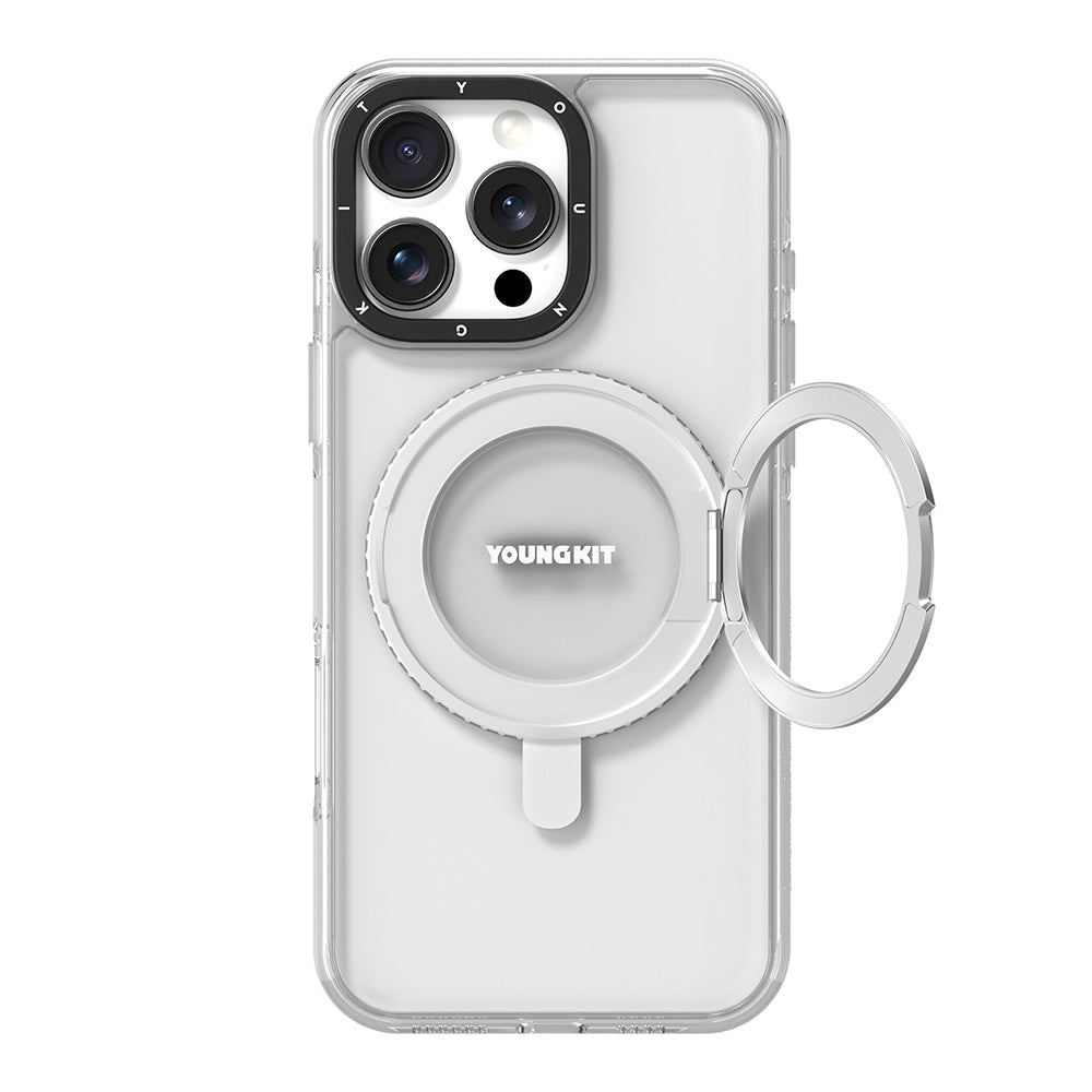 Apple iPhone 16 Pro Max Kılıf M-safe Şarj Özellikli Standlı Aksiyon Butonlu Youngkit Pivot Serisi Kapak - Görsel 2