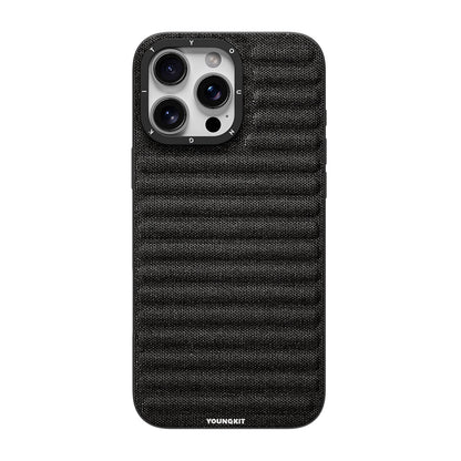 Apple iPhone 16 Pro Max Kılıf M-safe Şarj Özellikli Youngkit Canvas Serisi Kapak - Görsel 2