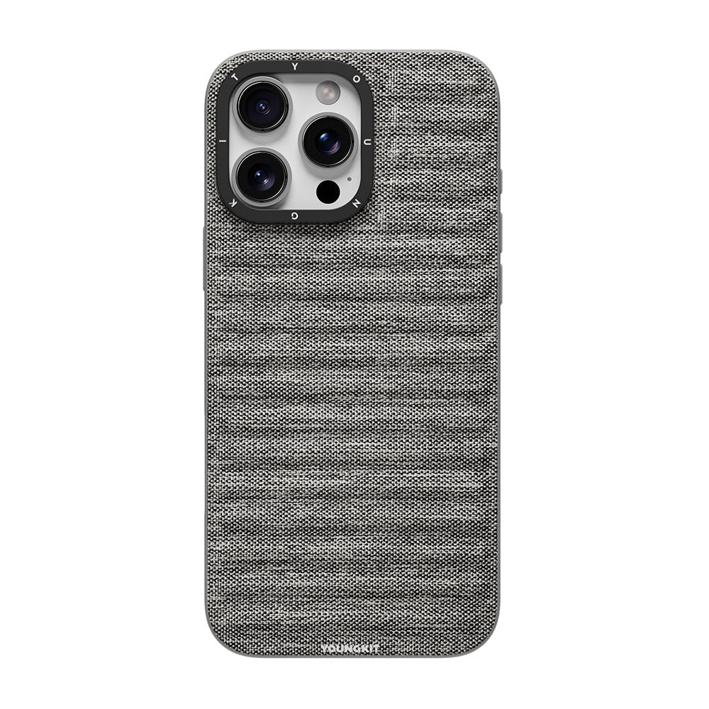 Apple iPhone 16 Pro Max Kılıf M-safe Şarj Özellikli Youngkit Canvas Serisi Kapak - Görsel 4