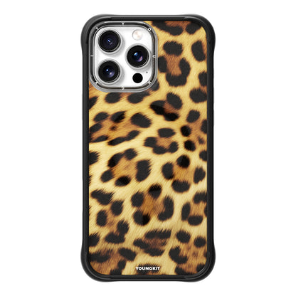 Apple iPhone 16 Pro Max Kılıf M-safe Şarj Özellikli Youngkit Leopard Serisi Kapak - Görsel 3