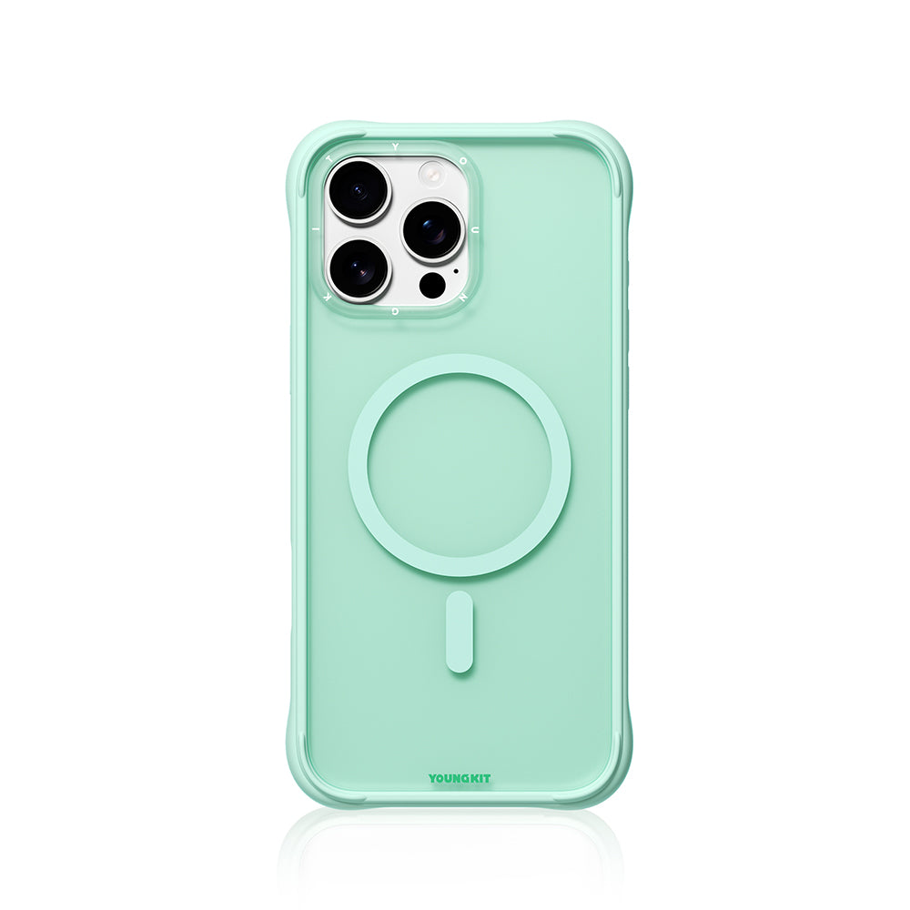 Apple iPhone 16 Pro Max Kılıf M-safe Şarj Özellikli Youngkit Macaroon Serisi Kapak - Görsel 2
