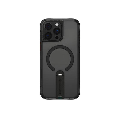 Apple iPhone 16 Pro Max Kılıf M-safe Şarj Özellikli 360 Derece Dönebilen Standlı Skinarma Helix Kapak - Görsel 3