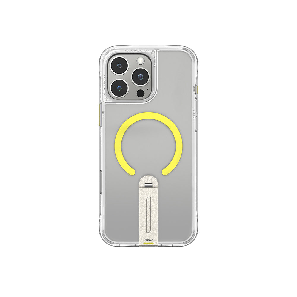 Apple iPhone 16 Pro Max Kılıf M-safe Şarj Özellikli 360 Derece Dönebilen Standlı Skinarma Helix Kapak - Görsel 2
