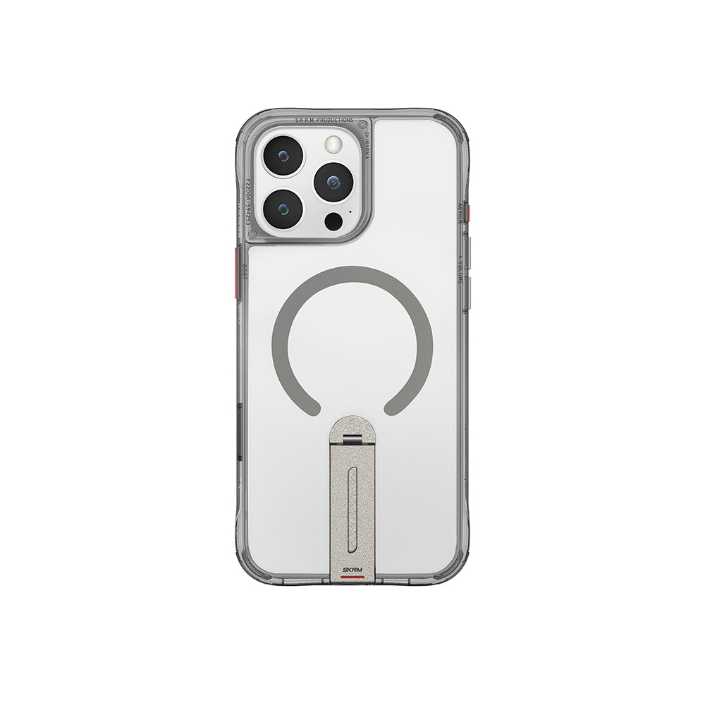 Apple iPhone 16 Pro Max Kılıf M-safe Şarj Özellikli 360 Derece Dönebilen Standlı Skinarma Helix Kapak - Görsel 4
