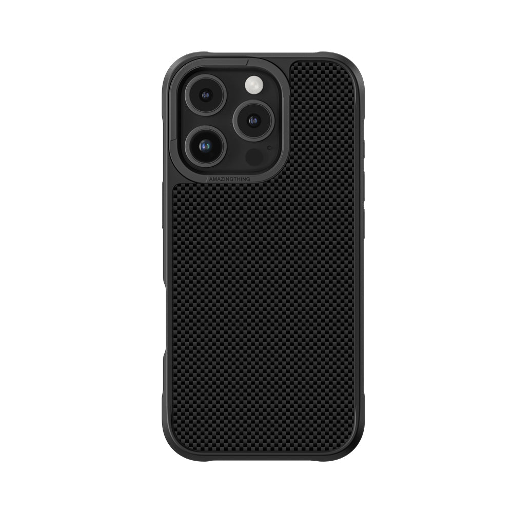 Apple iPhone 16 Pro Max Kılıf M-safe Şarj Özellikli 600D Aramid Fiber Amazingthing Titan Max Serisi Kapak - Görsel 2