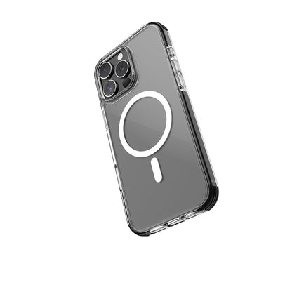 Apple iPhone 16 Pro Max Kılıf M-safe Şarj Özellikli Airbag Tasarımlı Raptic Clear Serisi Şeffaf Kapak - Görsel 3