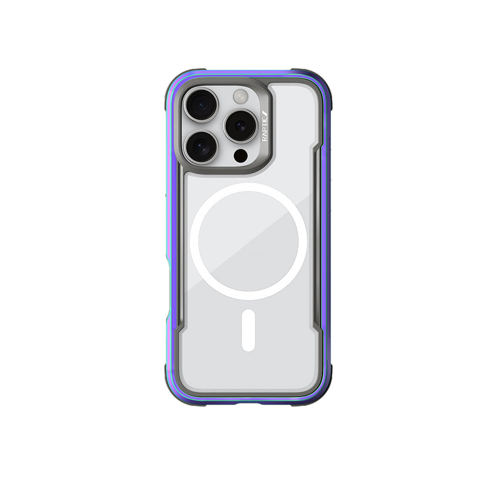 Apple iPhone 16 Pro Max Kılıf M-safe Şarj Özellikli Airbagli Raptic Shield Serisi Şeffaf Arka Yüzey Kapak - Görsel 3