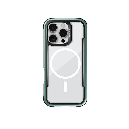 Apple iPhone 16 Pro Max Kılıf M-safe Şarj Özellikli Airbagli Raptic Shield Serisi Şeffaf Arka Yüzey Kapak - Görsel 4