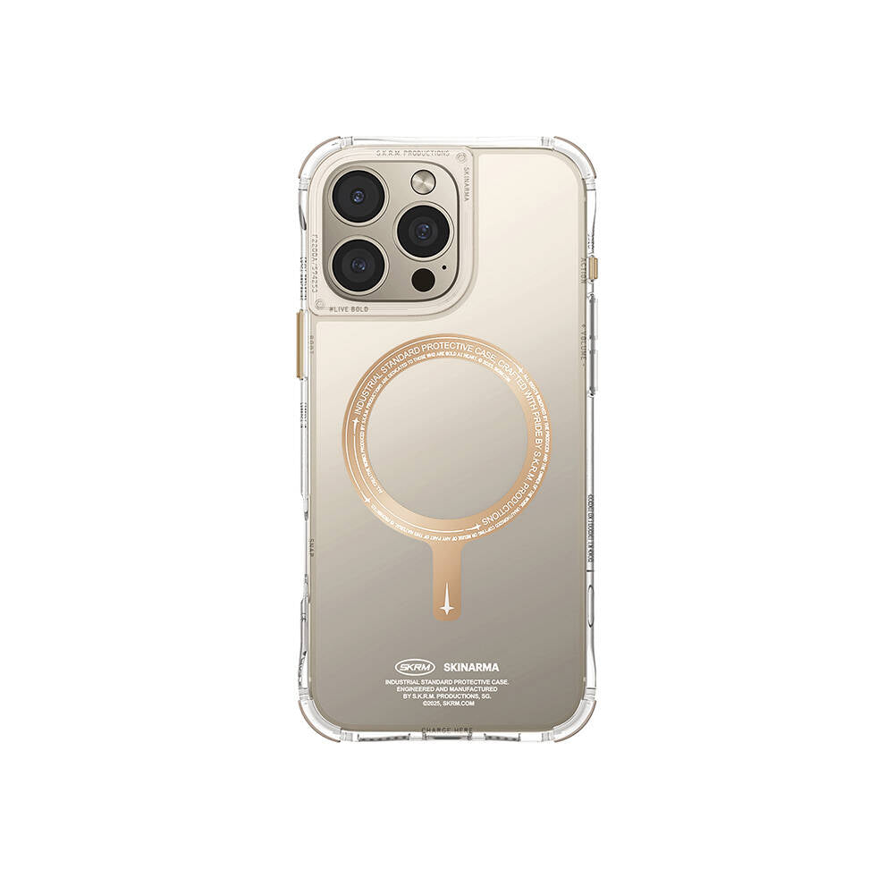 Apple iPhone 16 Pro Max Kılıf M-safe Şarj Özellikli Airbagli Şeffaf SkinArma Saido Prime Kapak - Görsel 3