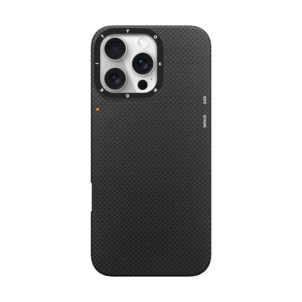 Apple iPhone 16 Pro Max Kılıf M-safe Şarj Özellikli Aramid Fiber Youngkit 1500D Kevlar Extreme Wing Serisi Kapak - Görsel 2