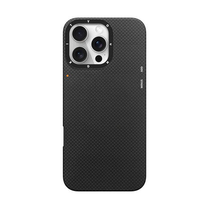 Apple iPhone 16 Pro Max Kılıf M-safe Şarj Özellikli Aramid Fiber Youngkit 1500D Kevlar Extreme Wing Serisi Kapak - Görsel 2