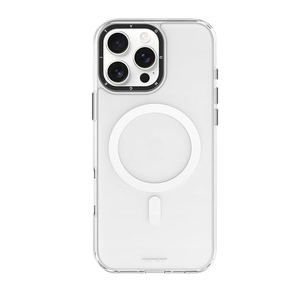Apple iPhone 16 Pro Max Kılıf M-safe Şarj Özellikli Cam Arka Yüzey TPU Youngkit Gemstone Serisi Kapak - Görsel 3