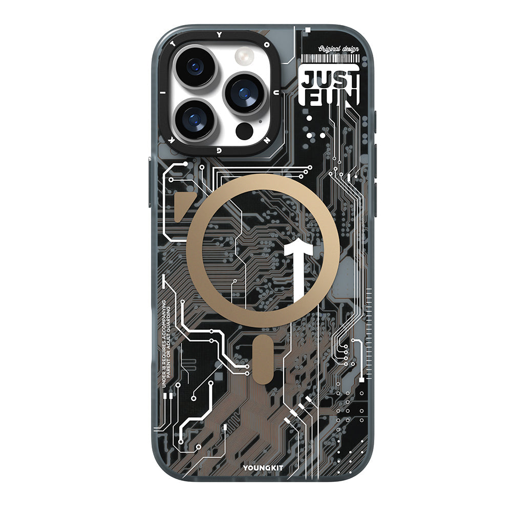 Apple iPhone 16 Pro Max Kılıf M-safe Şarj Özellikli Kamera Denetim Butonlu Youngkit Technology Serisi Kapak - Görsel 4
