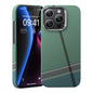 Apple iPhone 16 Pro Max Kılıf M-safe Şarj Özellikli Karbon Fiber Tasarımlı Benks Passion Green ArmorAir Kevlar Kapak