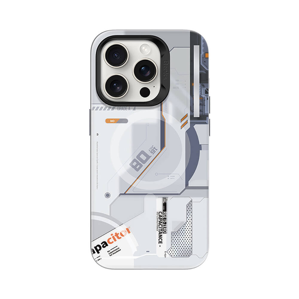 Apple iPhone 16 Pro Max Kılıf M-safe Şarj Özellikli Mekanik Tasarımlı Benks Perspective Serisi Kapak - Görsel 3