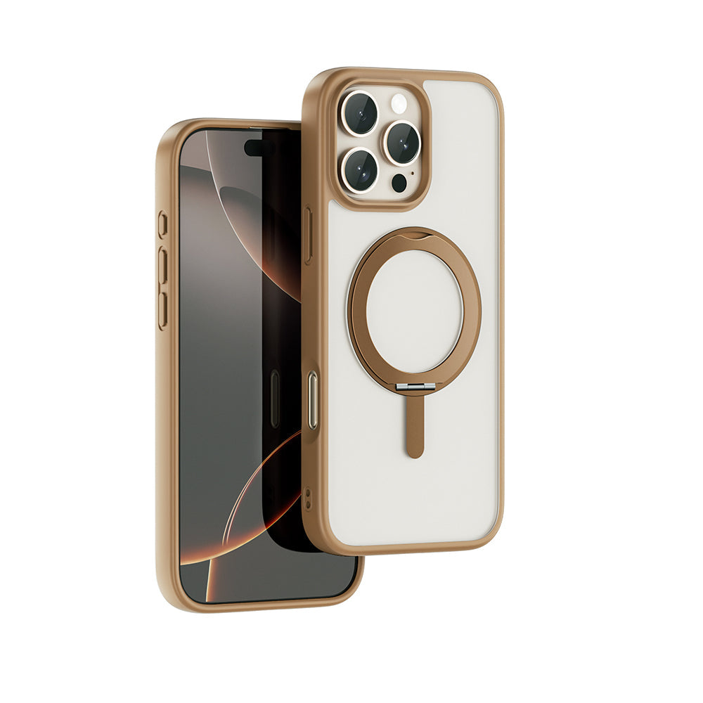 Apple iPhone 16 Pro Max Kılıf M-safe Şarj Özellikli Parmak İzi Bırakmayan Wiwu FGG-202 Armor Ultra Serisi Kapak - Görsel 2
