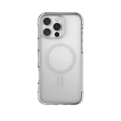 Apple iPhone 16 Pro Max Kılıf M-safe Şarj Özellikli Raptic Air Serisi Airbag Tasarımlı Metal Köşelikli Şeffaf Kapak - Görsel 3