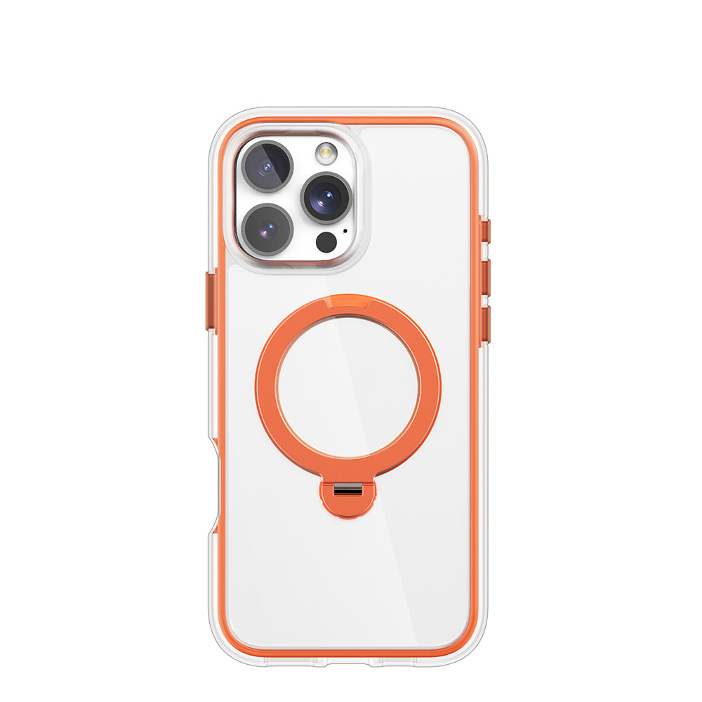 Apple iPhone 16 Pro Max Kılıf M-safe Şarj Özellikli Raptic AirJoy Serisi 360 Derece Dönebilen Standlı Kapak - Görsel 2