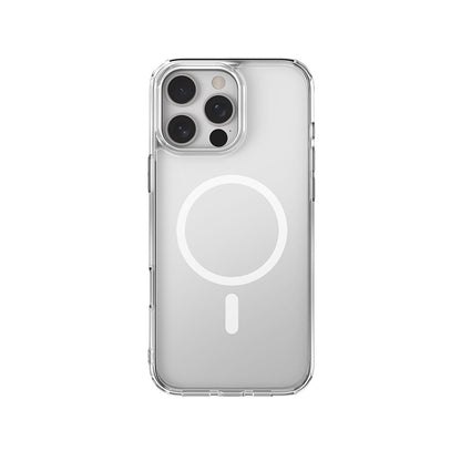 Apple iPhone 16 Pro Max Kılıf M-safe Şarj Özellikli Raptic Crystal M-safe Serisi Şeffaf Kapak