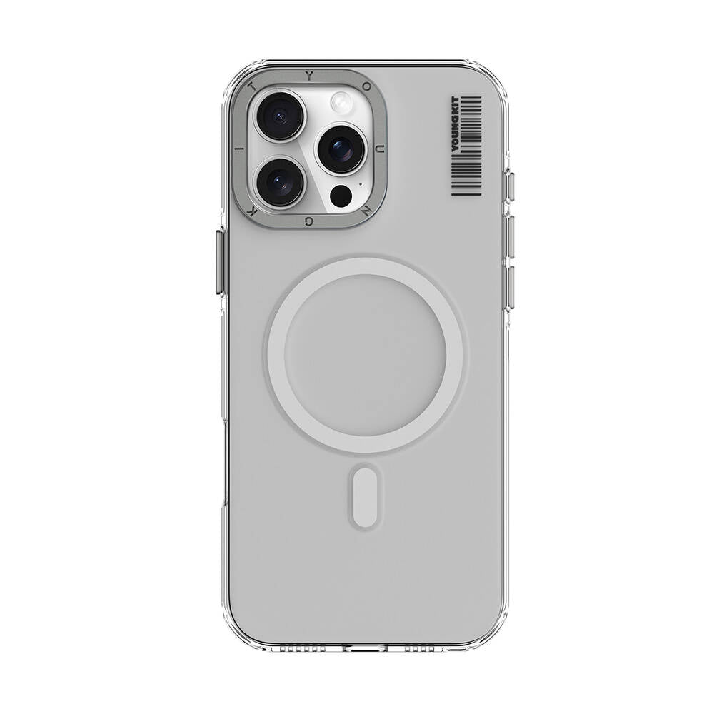 Apple iPhone 16 Pro Max Kılıf M-safe Şarj Özellikli Şeffaf Youngkit Crystal Shield Serisi Kapak - Görsel 2