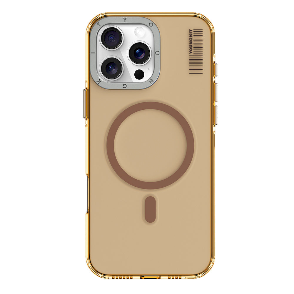 Apple iPhone 16 Pro Max Kılıf M-safe Şarj Özellikli Şeffaf Youngkit Crystal Shield Serisi Kapak - Görsel 4