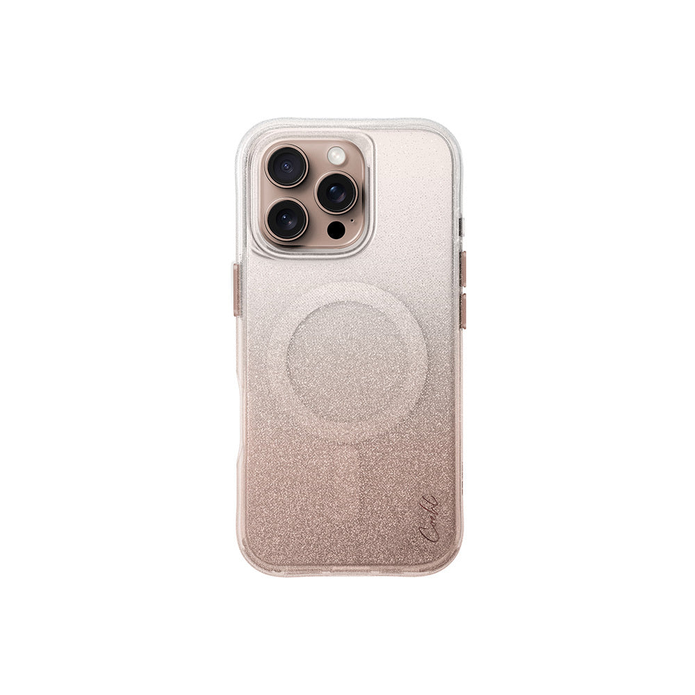 Apple iPhone 16 Pro Max Kılıf M-safe Şarj Özellikli Simli Arka Yüzey Askı Aparatlı Coehl Lumino Kapak - Görsel 3