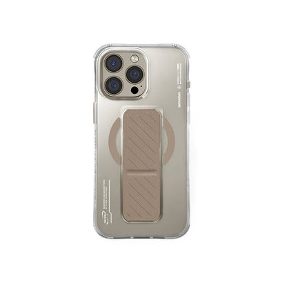 Apple iPhone 16 Pro Max Kılıf M-safe Şarj Özellikli Teknoloji Desenli Standlı Skinarma Axon Kapak - Görsel 2