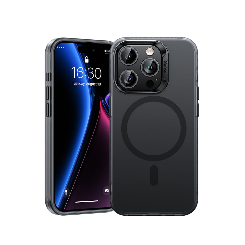 Apple iPhone 16 Pro Max Kılıf M-safe Şarj Özellikli Yeni Seri Benks Lucid Armor Kapak - Görsel 3
