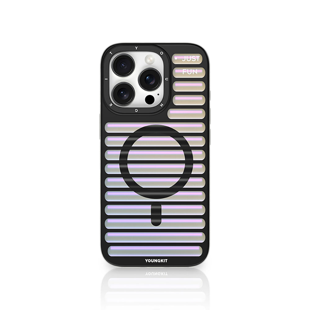 Apple iPhone 16 Pro Max Kılıf M-safe Şarj Özellikli Youngkit Geek Serisi Kapak - Görsel 2