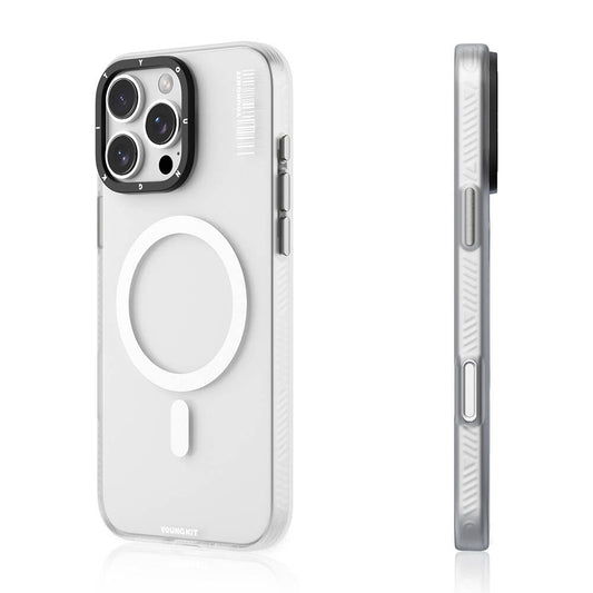 Apple iPhone 16 Pro Max Kılıf M-safe Şarj Özellikli Youngkit Hidden Sand Serisi Kapak