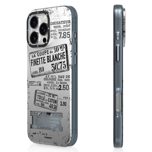 Apple iPhone 16 Pro Max Kılıf M-safe Şarj Özellikli Youngkit Literary Serisi Retro Magz Kapak
