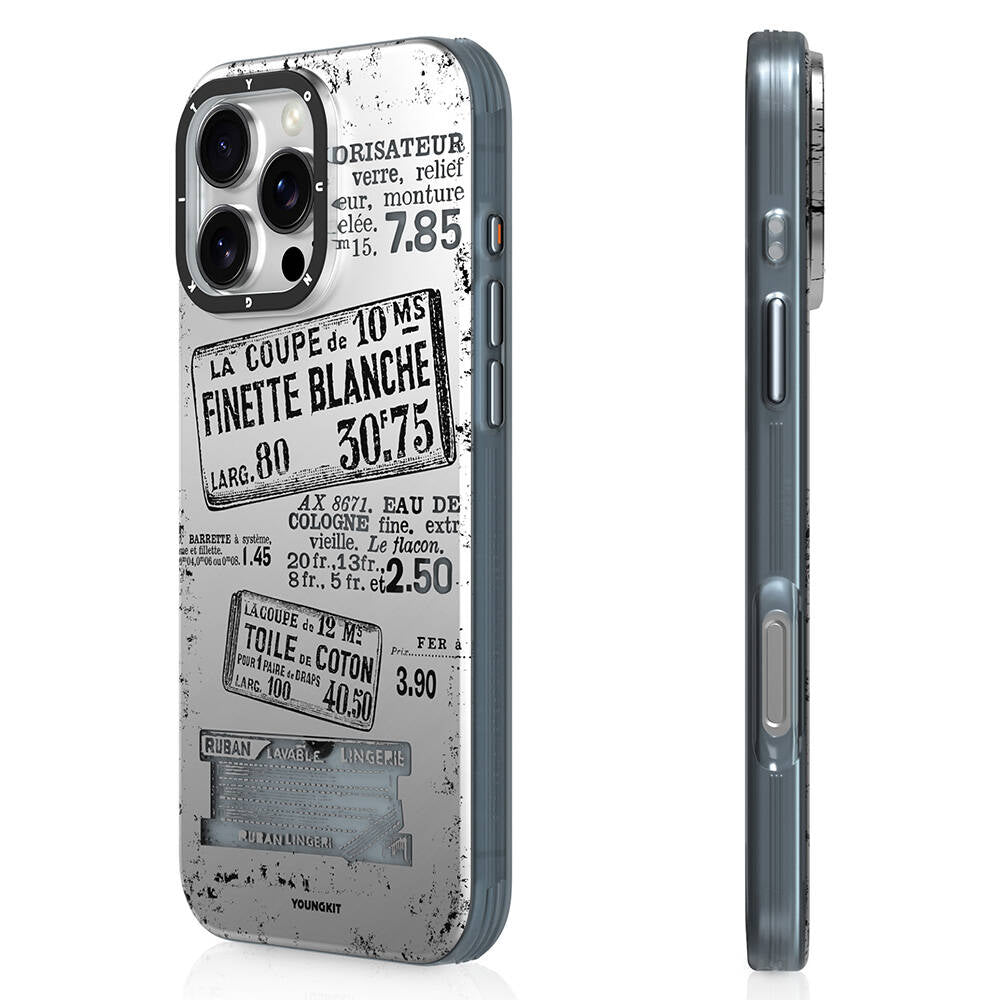 Apple iPhone 16 Pro Max Kılıf M-safe Şarj Özellikli Youngkit Literary Serisi Retro Magz Kapak - Görsel 2