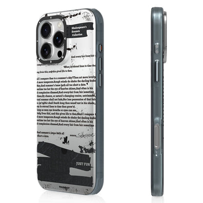 Apple iPhone 16 Pro Max Kılıf M-safe Şarj Özellikli Youngkit Literary Serisi Shakespeare Kapak