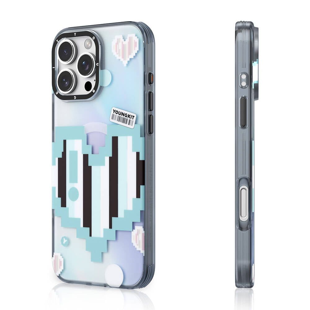 Apple iPhone 16 Pro Max Kılıf M-safe Şarj Özellikli Youngkit Love Serisi Kapak - Görsel 3