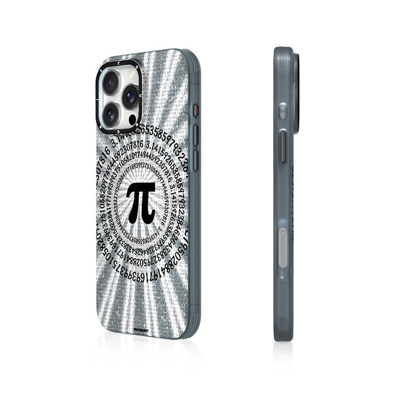 Apple iPhone 16 Pro Max Kılıf M-safe Şarj Özellikli Youngkit Mathematical Serisi Kapak - Görsel 3