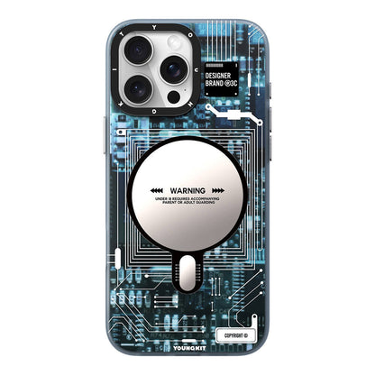 Apple iPhone 16 Pro Max Kılıf M-safe Şarj Özellikli Youngkit Technology Serisi Kapak - Görsel 2