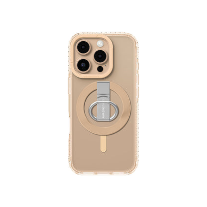 Apple iPhone 16 Pro Max Kılıf M-safe Şarj Özellikli Yüzük Standlı Amazingthing Titan Pro Serisi Kapak - Görsel 3