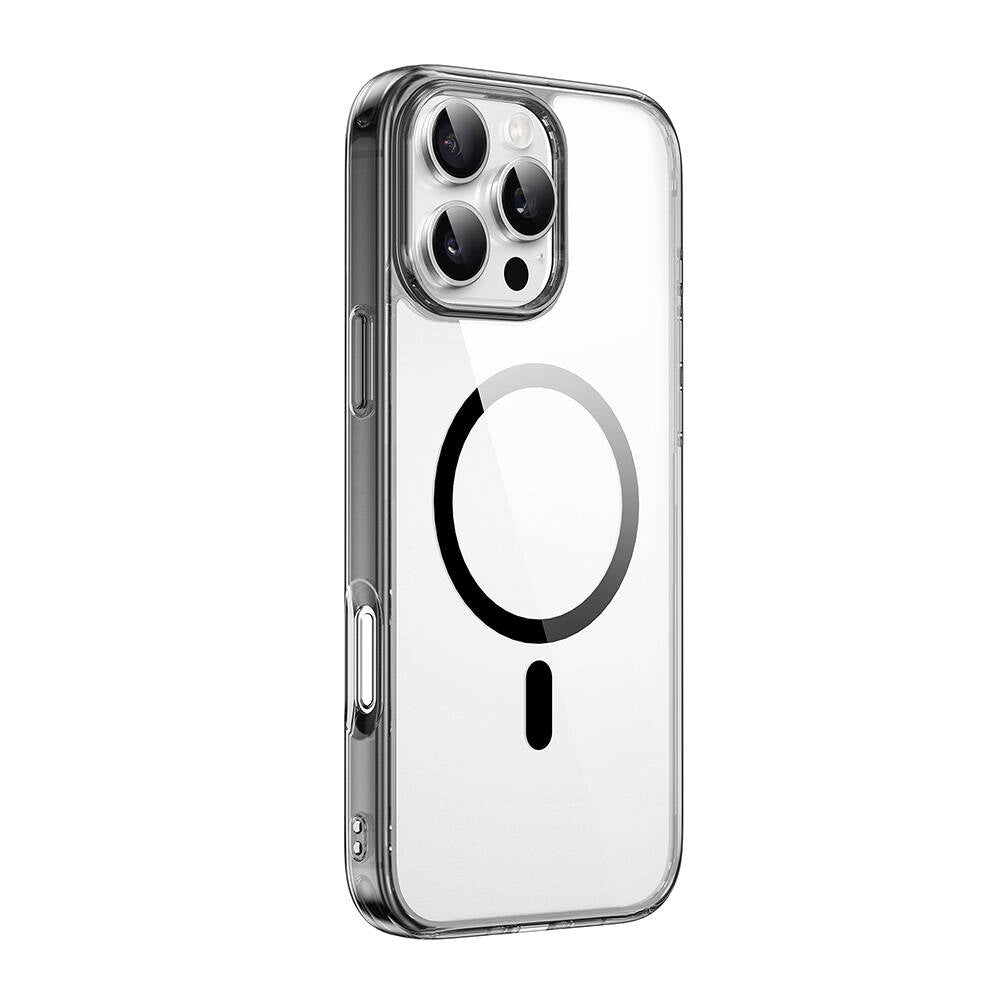 Apple iPhone 16 Pro Max Kılıf Wiwu MCC-101 iShield Pro Serisi M-safe Şarj Özellikli Crystal Sert PC Kapak - Görsel 2
