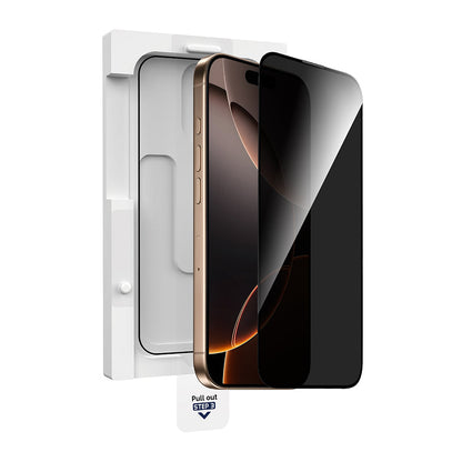 Apple iPhone 16 Pro Max Wiwu GT-021 Titan Guard Serisi Şok Emici Hibrit Polimer Privacy Ekran Koruyucu Film + Kolay Uygulama Aparatı - Görsel 2