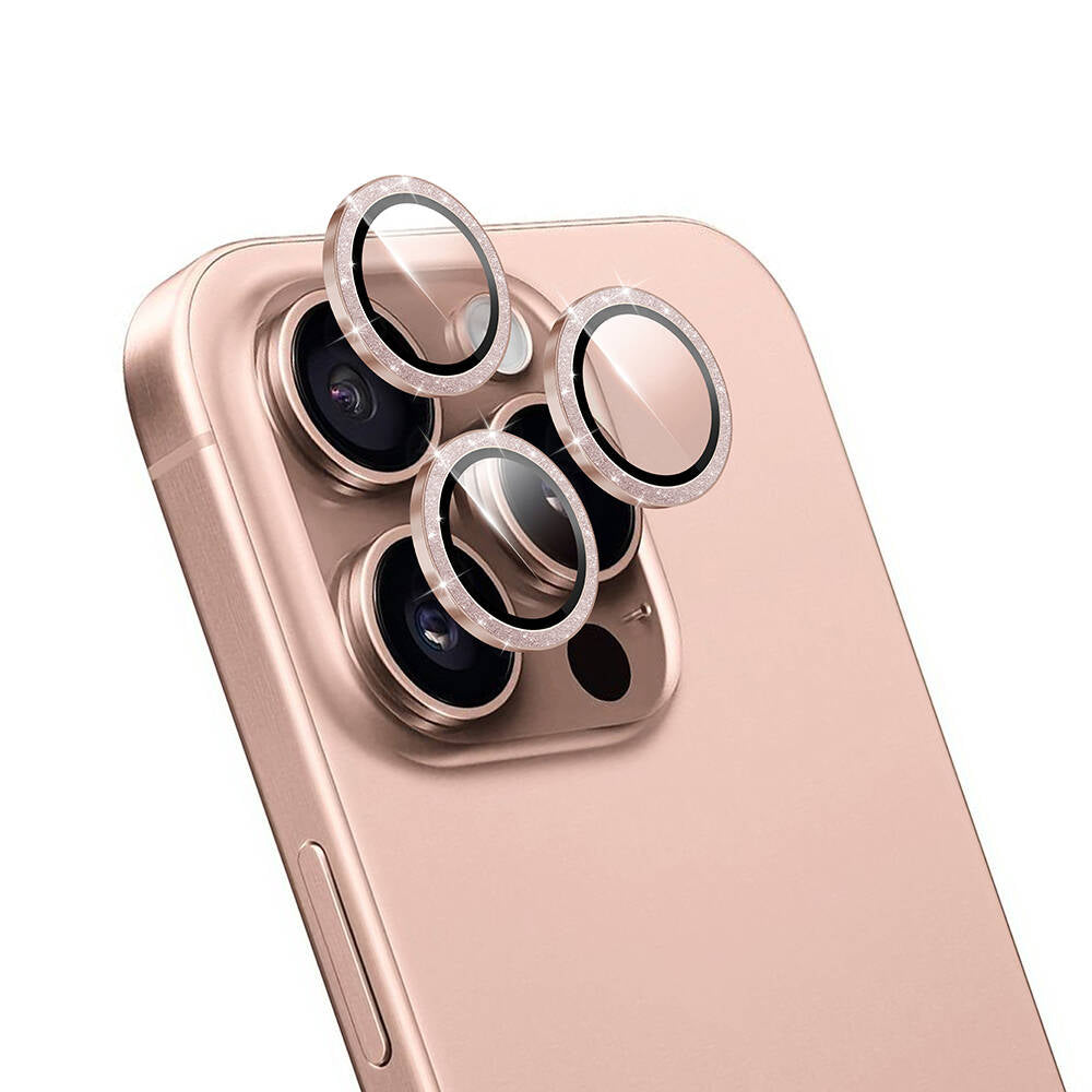 Apple iPhone 16 Pro Wiwu LG-006 Diamond Lens Guard Kolay Uygulama Aparatlı Kamera Lens Koruyucu - Görsel 4