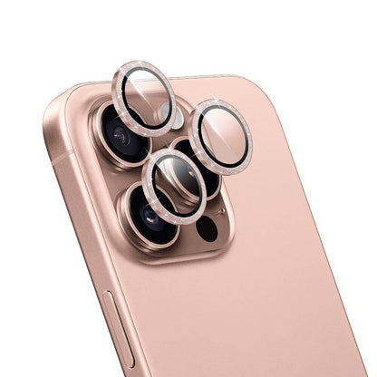 Apple iPhone 16 Pro Wiwu LG-006 Diamond Lens Guard Kolay Uygulama Aparatlı Kamera Lens Koruyucu - Görsel 4