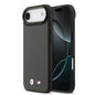 Apple iPhone 17 Air Kılıf BMW Orjinal Lisanslı M-safe Şarj Özellikli Karbon Fiber Metal Logolu Kevlar Kapak